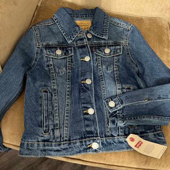 Girls LEVI’S blue Jean jacket - Picture 1 of 3